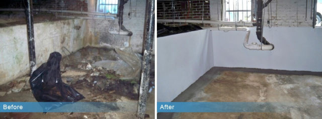 basement waterproofing louisville kentucky before and after