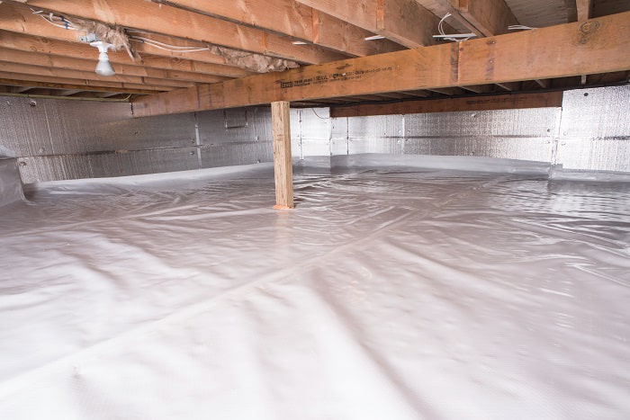 Crawlspace waterproofing